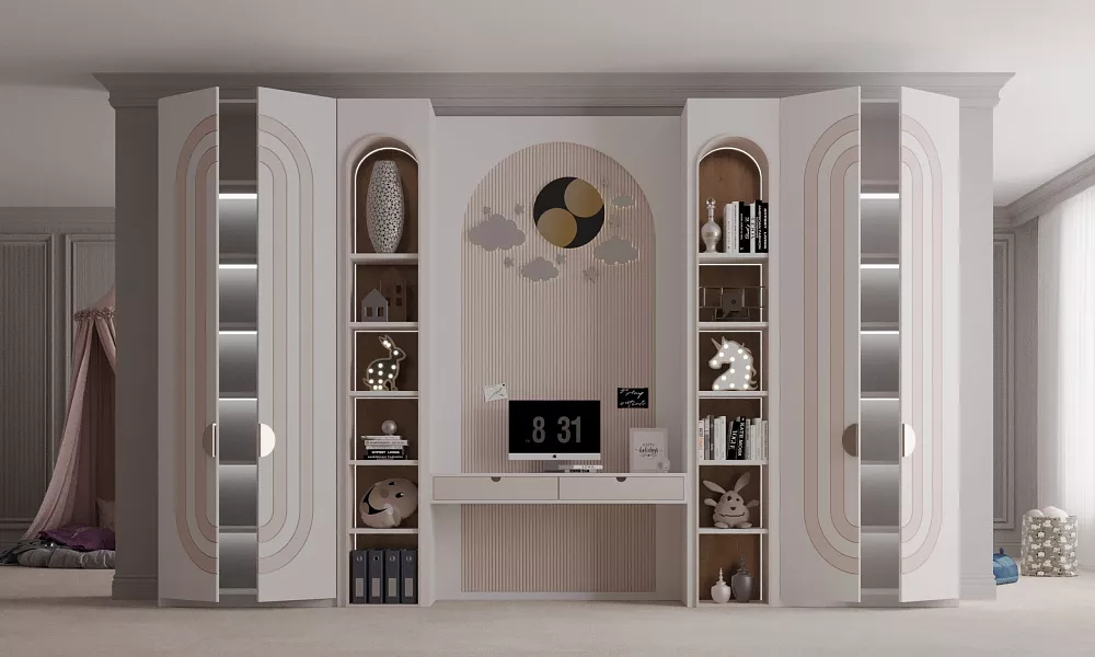 Шкаф с рабочей зоной «Марти» 2