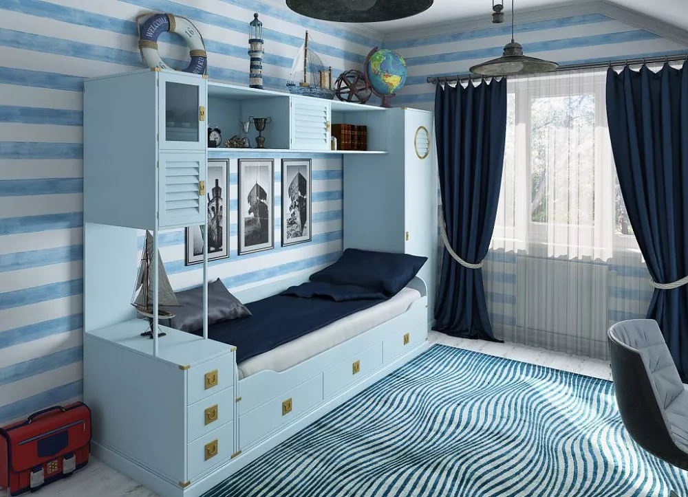 Шкаф с рабочей зоной «Марти» 2