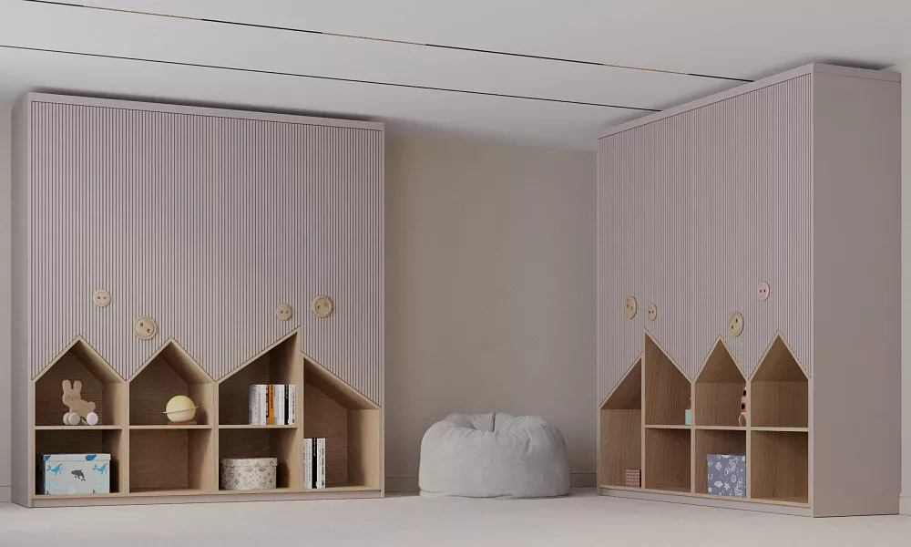 Шкаф с рабочей зоной «Марти» 2