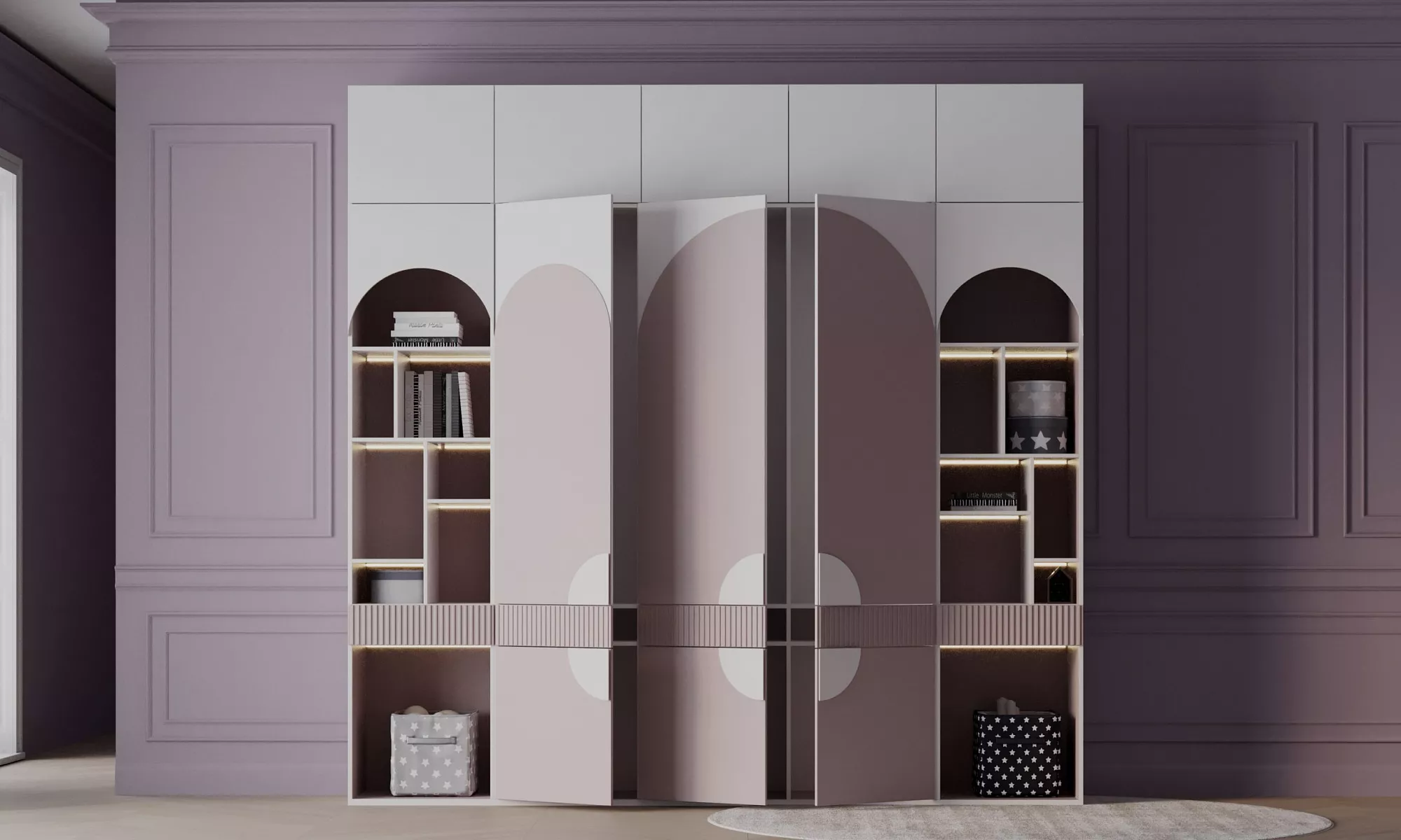 Шкаф с рабочей зоной «Марти» 2